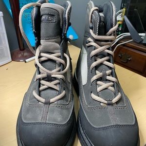 Grey felt bottom wading boots by Orvis. Tags on. Never worn. Size 10 mens.